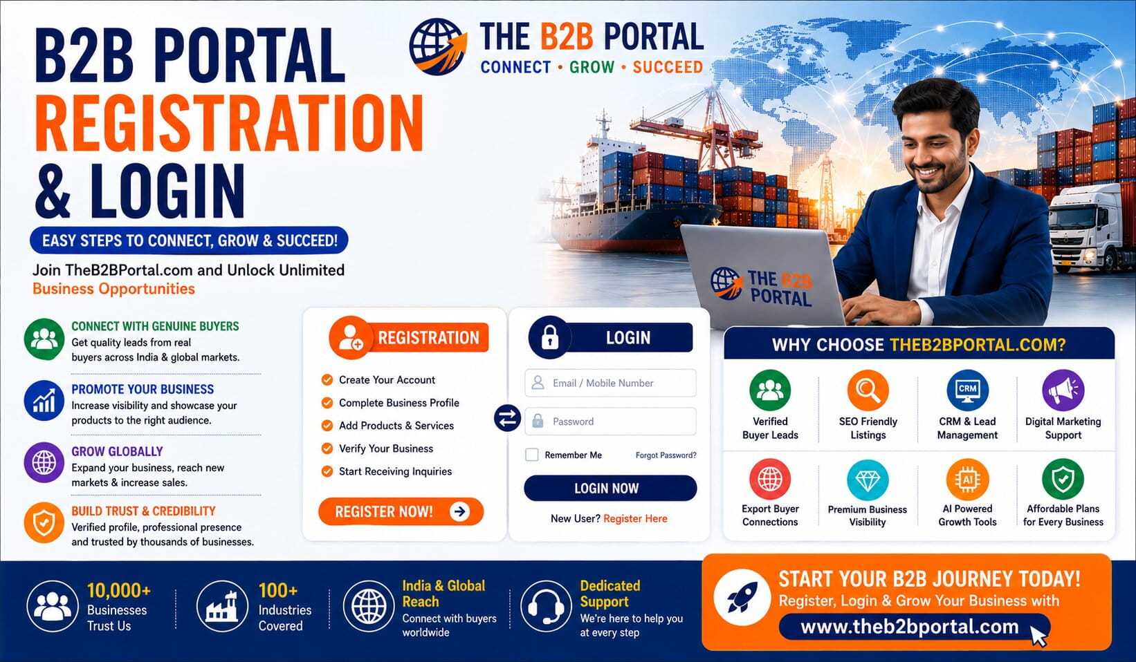 B2B Portal Registration & Login – Manufacturers, Suppliers & Exporters